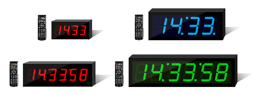 Digital Clock Standalone System นาฬิกา ดิจิตอล ควบคุมด้วยรีโมท ( Remote Control ) นาฬิกาดิจิตอล รุ่นใช้รีโมทควบคุม